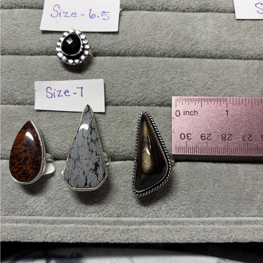 Obsidian Rings - Picture 7 of 7